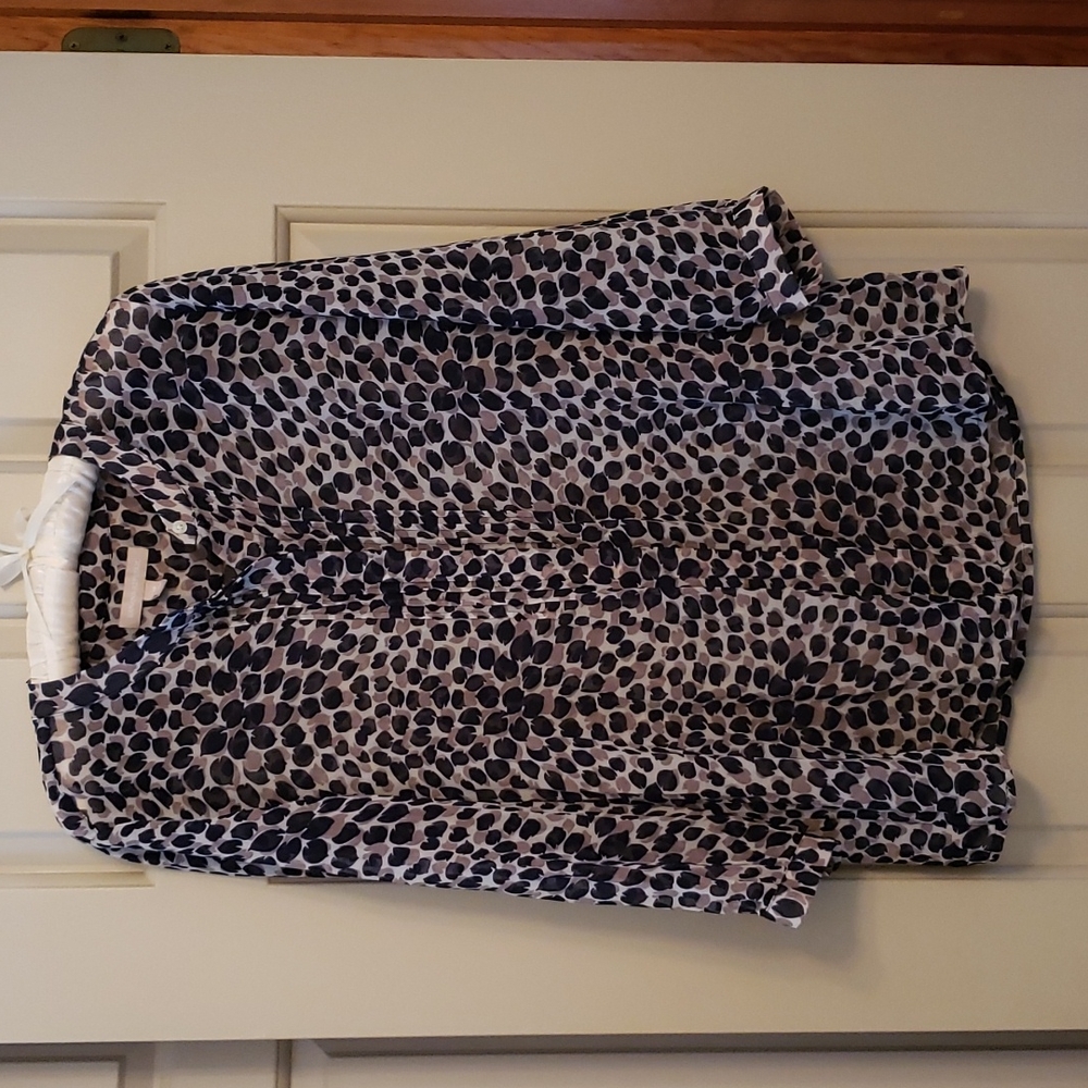 Banana Republic 3/4 length sheer blouse